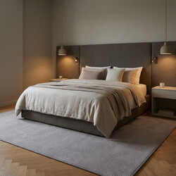 Kusový koberec Royal Lux 90 šedý čtverec