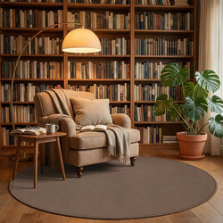 Kusový koberec Royal Lux 40 hnědý kruh