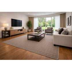 Kusový koberec Udinese hnědý čtverec