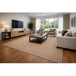 Kusový koberec Udinese béžový new čtverec