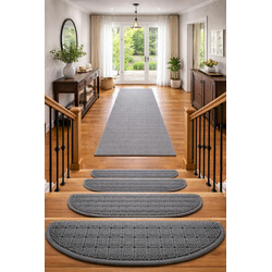 Nášlapy na schody Udinese šedý půlkruh