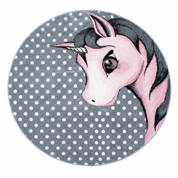 Dětský kusový koberec Kids 590 pink kruh