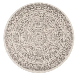 Kusový koberec Mujkoberec Original Nora 104156 Grey Creme kruh – na ven i na doma