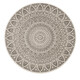 Kusový koberec Mujkoberec Original Nora 104160 Grey Creme kruh