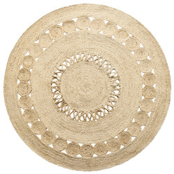 Ručně vázaný kusový koberec Zora J 29 Natural kruh