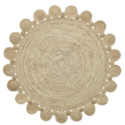 Ručně vázaný kusový koberec Hesper J-15 Natural kruh