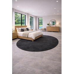 Kusový koberec Eton černý 78 kruh