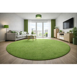 Kusový koberec Eton zelený 41 kruh