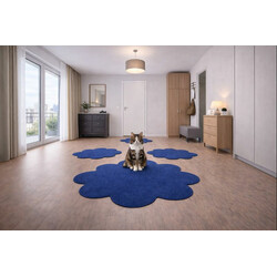 Kusový koberec Eton modrý květina