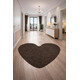 Kusový koberec Eton hnědý srdce