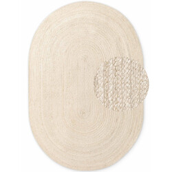 Kusový koberec Jute Braided 106007 Ivory ovál