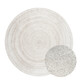 Kusový koberec Jute Braided 106321 White kruh