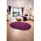 Kusový koberec Eton fialový ovál