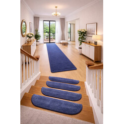 Nášlapy na schody Eton modrý půlkruh, samolepící