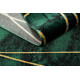 Kusový koberec Emerald geometric 1022 green and gold