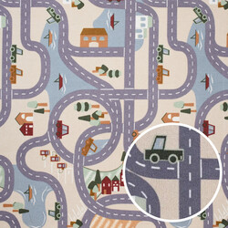 Dětský metrážový koberec Scanroad 39 - neúčtujeme odřezky z role