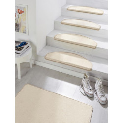 Sada 15ks nášlapů na schody: Fancy 103003 béžové, samolepící