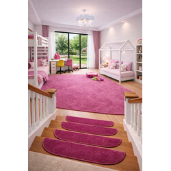 Nášlapy na schody Eton růžový půlkruh