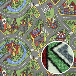 Dětský metrážový koberec Hravé město - neúčtujeme odřezky z role