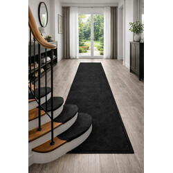 Nášlapy na schody Eton černý obdélník, samolepící