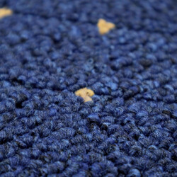 Kusový koberec Udinese modrý čtverec