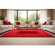 Kusový koberec Eton červený 15 čtverec