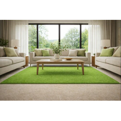 Kusový koberec Eton zelený 41 čtverec