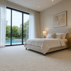 Metrážový koberec Velur Ultra bílý