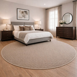 Kusový koberec Udinese béžový new kruh