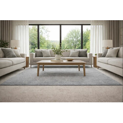 Kusový koberec Eton šedý 73 čtverec