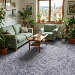 Metrážový koberec Scroll šedý