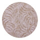 Kusový koberec Scroll béžový kruh