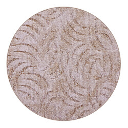 Kusový koberec Scroll béžový kruh