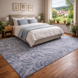 Kusový koberec Scroll šedý