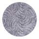 Kusový koberec Scroll šedý kruh