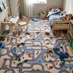 Dětský metrážový koberec Scanroad 39 - neúčtujeme odřezky z role