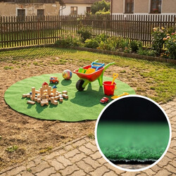 Umělá tráva pod bazén Sporting s nopy KRUH (vhodný jako bazénová podložka) – na ven i na doma