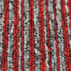 Kobercový čtverec Coral Lines 60380-50 červeno-šedý 50 x 50 cm