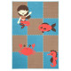 Dětský kusový koberec Bambini 102792 Meeresbewohner 140x200 cm