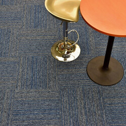 Kobercový čtverec Coral Lines 60360-50 modro-šedý 50 x 50 cm