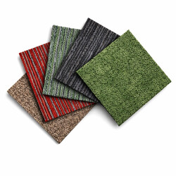 Kobercový čtverec Coral 58342-50 sv. šedý 50 x 50 cm