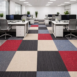 Kobercový čtverec Sonar 4420 červený  50 x 50 cm