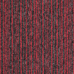 Kobercový čtverec Sonar Lines 4120 červený 50 x 50 cm