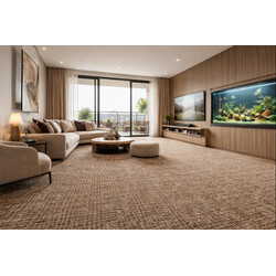 Metrážový koberec Optik 15 Hnědý