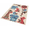 Dětský kusový koberec Bambini 102787 Blau Rot 140x200 cm