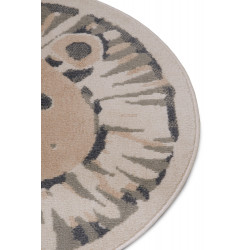 Dětský koberec Adventures 105966 Cream Grey kruh