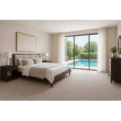 AKCE: ??️150x150 cm Kusový koberec Capri béžový - neúčtujeme odřezky z role - obšitý ze všech stran + protiskluzová úprava