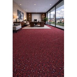 Metrážový koberec New Techno 3558 vínové, zátěžový