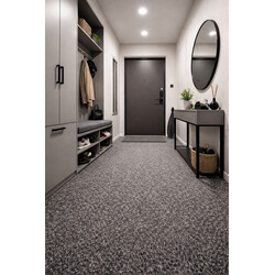 Metrážový koberec Lindau 50 černý, zátěžový