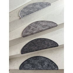 Nášlapy na schody Madrid šedý půlkruh, samolepící